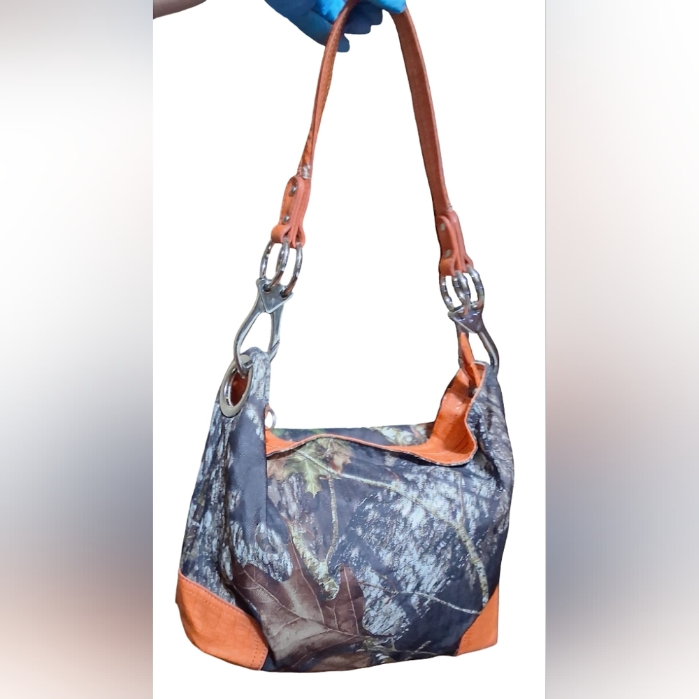 Orange Camo Shoulder Bag